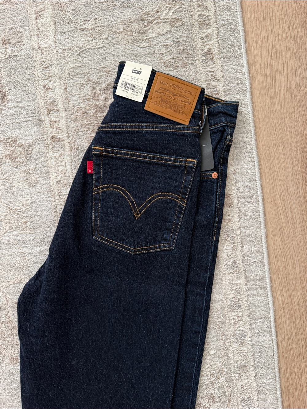 Levi's Women's Dark Indigo Straight Leg Jeans
